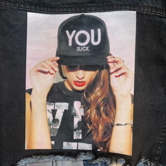 Classic Dark Blue Jean Jacket - Picture 3 of 7